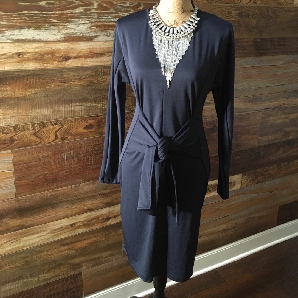 NWT Navy Blue Stretch dress